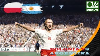 Polonia vs Argentina  1974 FIFA World Cup  Fase de Grupos [upl. by Llenet]