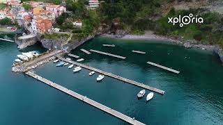 Maratea Porto Turistico Porto Turistico di Maratea South Italy 201804 aerial video [upl. by Ardnahs]