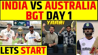 🔴INDIA VS AUSTRALIA DAY 1  BORDER GAVASKAR TROPHY LETS START KISME KITNA HAI DUM [upl. by Jard]