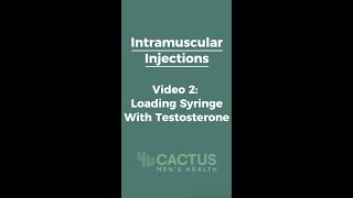 Intramuscular Injections Loading Syringe with Testosterone By CactusMen Australia [upl. by Inram]