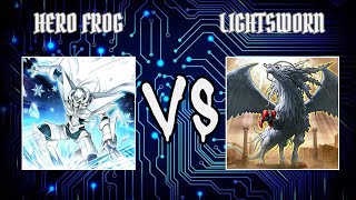 YondaimeHero Frog vs GYBULightsworn  Yugioh Edison Format  Dueling Book [upl. by Chrissa]