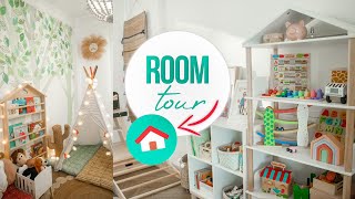 ROOM TOUR estilo BOHO  CUARTO de JUEGOS  Familia Coquetes  Familia Coquetes [upl. by Ho520]