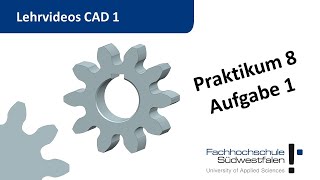 CAD 1  Praktikum 8  Zahnrad  Austauschformate  STEP Import in NX [upl. by Buchalter]