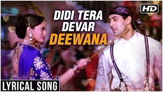 Didi Tera Devar Deewana  Lyrical Song  Hum Aapke Hain Koun  Salman Khan Madhuri Dixit [upl. by Stallworth]