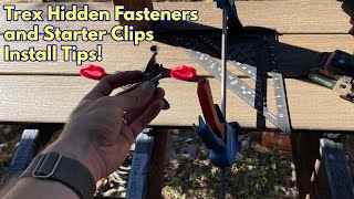 How to install Trex Deck Hidden Fasteners and Starter Clips [upl. by Alilad]