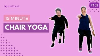 Chair Yoga for Seniors Beginners [upl. by Notsle587]