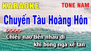 Karaoke Chuyến Tàu Hoàng Hôn Tone Nam  Cm  Nhạc Sống  Nguyễn Linh [upl. by Latsirhc785]