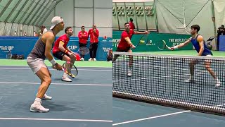 AlcarazGranollers vs NadalMartínez Doubles Practice Match Highlights  Davis Cup 2024 [upl. by Aay]