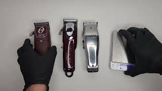 oster fast feed cordless vs andis master cordless vs wahl magic clip cordless noise weith knife [upl. by Selwin]