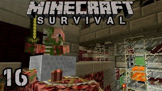 Minecraft Survival  16  Nether Mob Farm Sorter  Luna SSP [upl. by Redwine]