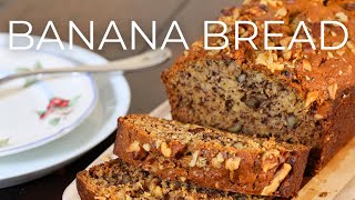 How to make moist Banana Bread  Without mixer [upl. by Kepner]