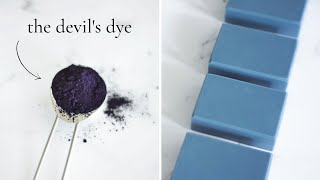 Use this ancient natural dye to color handmade soap blue [upl. by Nonnarb]