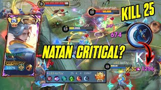 BUILD NATAN CRITICAL DAMAGE KILL 25  NATAN PAKAI BERSEKER FURY KILL 25  BEST BUILD NATAN 2024 [upl. by Barmen]