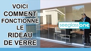 Utilisation du rideau de verre Seeglass pour fermer sa terrasse  Glass Systems [upl. by Whitcher]