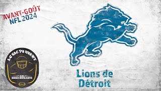 Avantgoût NFL 2024  Lions de Détroit [upl. by Jemine]