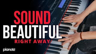 Beautiful Piano with Only 3 Chords Easy Beginner Lesson [upl. by Nylg]