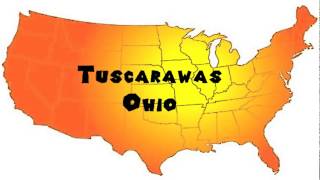 How to Say or Pronounce USA Cities — Tuscarawas Ohio [upl. by Eelinnej688]