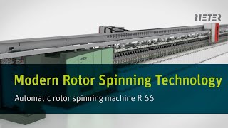 Rieter Rotor Spinning Machine R 66  Modern rotor spinning technology [upl. by Peers825]