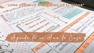 ORGANIZACIÓN COMO AMA DE CASA  AGENDA DÍA A DÍA  Bullet Journal  ORGANIZANDO LAS TAREAS DEL HOGAR [upl. by Sregor]