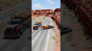 Realistic Highway Car Crashes 95  BeamNGdrive [upl. by Myk]