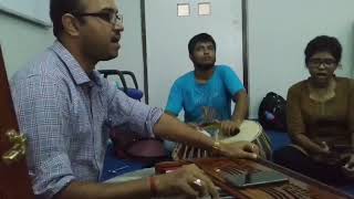 Nabo Anande Jaagorehearsal Rabindrasangeet [upl. by Ahsimrac]