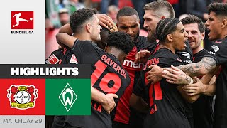 Wirtz Hattrick amp Bundesliga Champions 2024  Bayer 04 Leverkusen  SV Werder Bremen 50  Highlights [upl. by Lion]