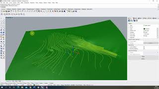 Terrain Modelling from contour lines in Rhino  Tutorial [upl. by Relyat]