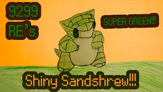 LeafGreen 1 SHINY SANDSHREW REACTION SUPER GREEN [upl. by Haywood]