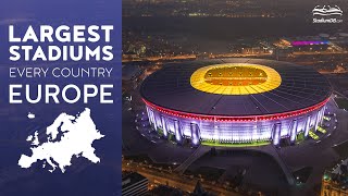 🌍 Largest Stadiums from Every European Country [upl. by Ailic468]