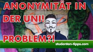 Anonymität in der Uni  schlecht für Bewertung in mündlichen Prüfungen  Kolloquium StudentenTipps [upl. by Laenej]