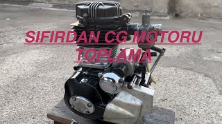 SIFIRDAN CG 125 MOTORU TOPLAMAMOTOR YAPIMITAMİRİCG 125 ENGINE ASSEMBLY [upl. by Ailama]