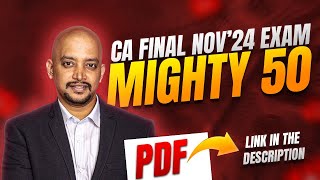 MIGHTY50  CA FINAL  IDT  NOV 24 EXAMS [upl. by Elehcor319]