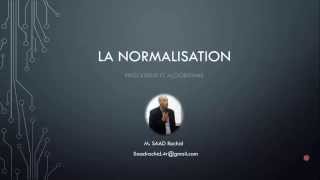 Base de données  La normalisation [upl. by Idnas693]