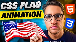 Creative Flag Animation with CSS [upl. by Etnahsal992]