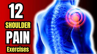 Top 12 Shoulder Pain Relief Exercises [upl. by Neehahs674]