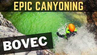 EPIC Canyoning in Bovec Soča Valley Slovenia  ULTIMATE Canyoning Experience  Fratarica Canyon [upl. by Fionnula]