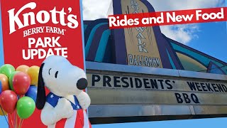 Knotts Berry Farm Park Update  Presidents Day Weekend  Ride Closures [upl. by Owiat949]