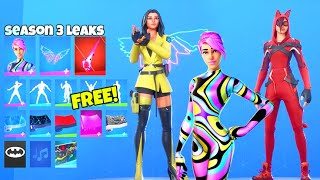 NEW Skins amp Emotes LEAKED SEASON 3 Lynx V2 Butterfly Fortnite Battle Royale [upl. by Irmgard944]