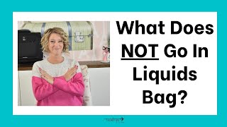 Liquids That Do NOT Go In Bag for TSA Regular Airport Security [upl. by Magna]