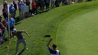 Brandon Hagy’s pitch shot trickles in for birdie at Farmers [upl. by Stoddart]