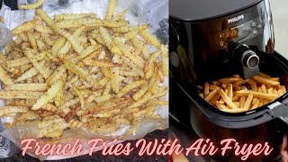 French Fries With Air Fryer without Oil By Mera Dasterkhwan MD [upl. by Tanney]