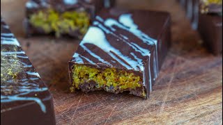 Dubai Schokolade Rezept 🍫💚 mit Pistaziencreme und dunkler Schokolade vegan mrsflury [upl. by Anyrb]