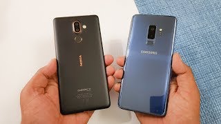 Nokia 7 Plus vs Samsung S9 Speed Test  Mid Range vs Flagship [upl. by Hesky256]