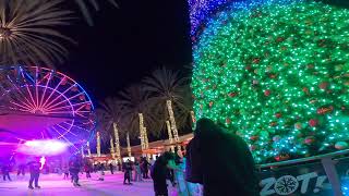 POV ICE SKATING DURING CHRISTMAS SEASON IRVINE SPECTRUM ORANGE COUNTY CALIFORNIA [upl. by Alcot]