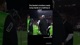 The Sanders brothers lay hands on a Texas Tech ball boy 👀 [upl. by Ainola306]