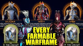 All Warframes You Can Farm In The Circuit In Order Duviri Paradox Beginners Guide [upl. by Schulze352]