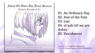 Attack on Titan THE FINAL CHAPTERS  FULL OST Season 4 Part 3 and 4 [upl. by Nie]