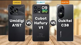 Umidigi A15T vs Cubot Hafury V1 vs Oukitel C38 [upl. by Rihana]