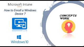 How to enroll Windows 10 device in Azure Active directory and Microsoft Intune [upl. by Alletniuq]