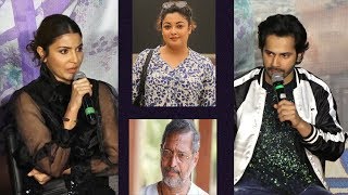 Anushka Sharma amp Varun Dhawans SUPERB Response On Tanushree Dutta  Nana Patekar CONTROVERSY [upl. by Shel]